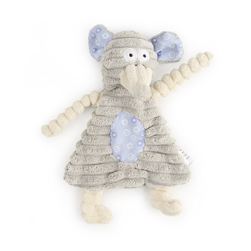 Squeaky Corduroy Puppy Toy