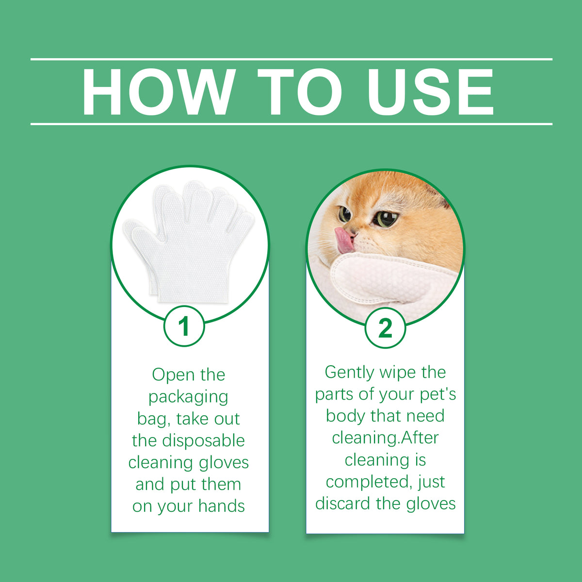 Waterless Paw Cleaning Gloves