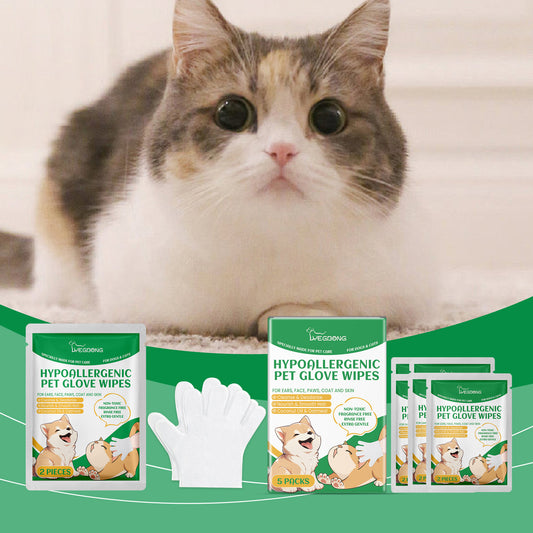 Waterless Paw Cleaning Gloves