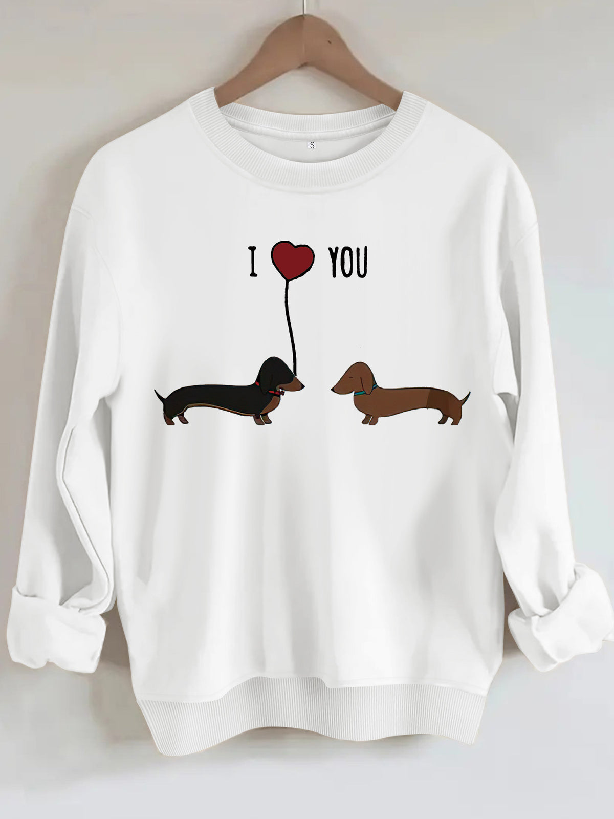 Cozy Two-Dog Print Sweathshirt