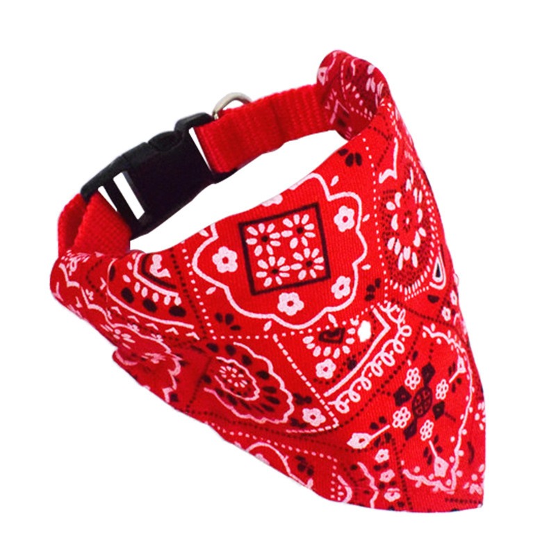 Paw Printed Bandana Collar