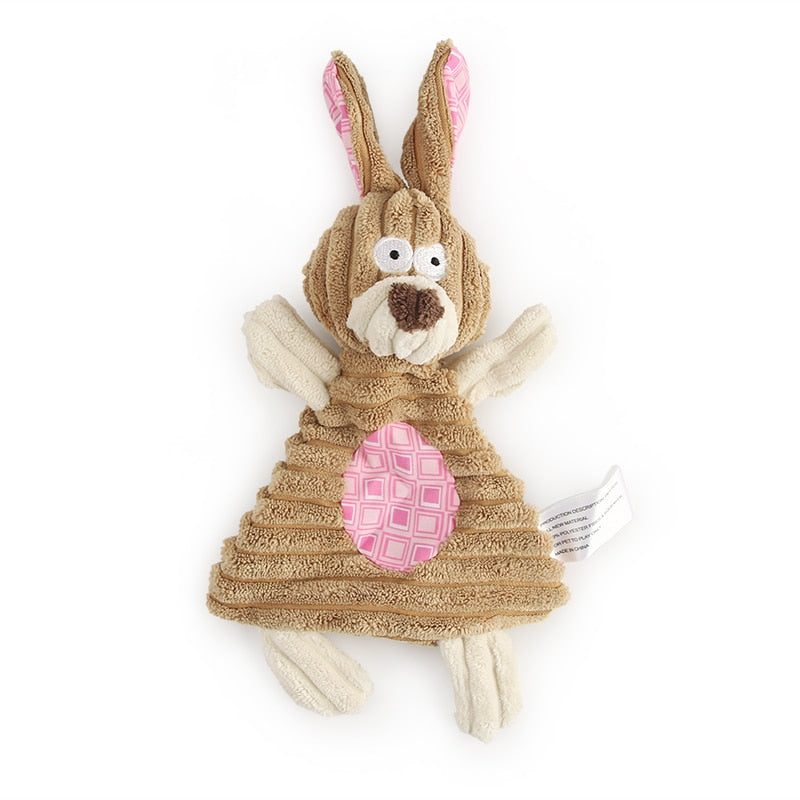 Squeaky Corduroy Puppy Toy
