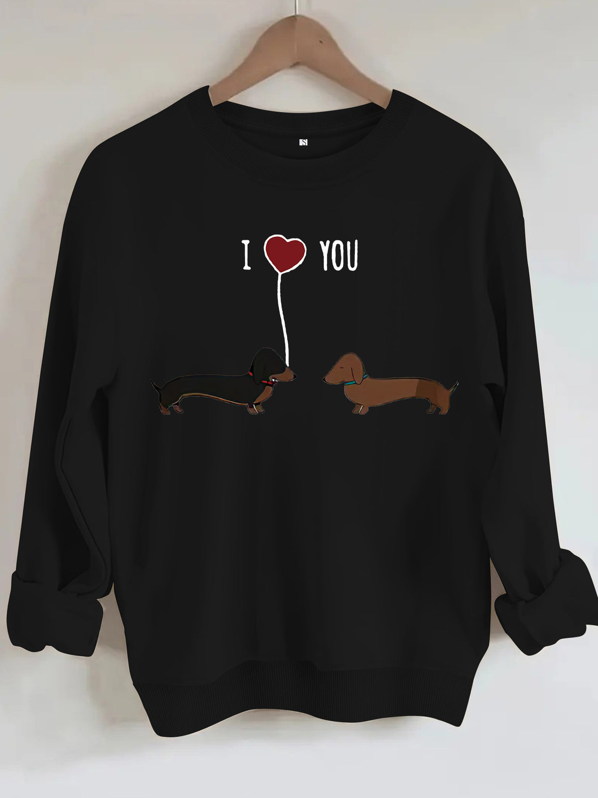 Cozy Two-Dog Print Sweathshirt