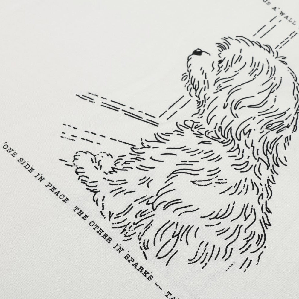 Hand-Drawn Illustration Paw Print Casual Tee