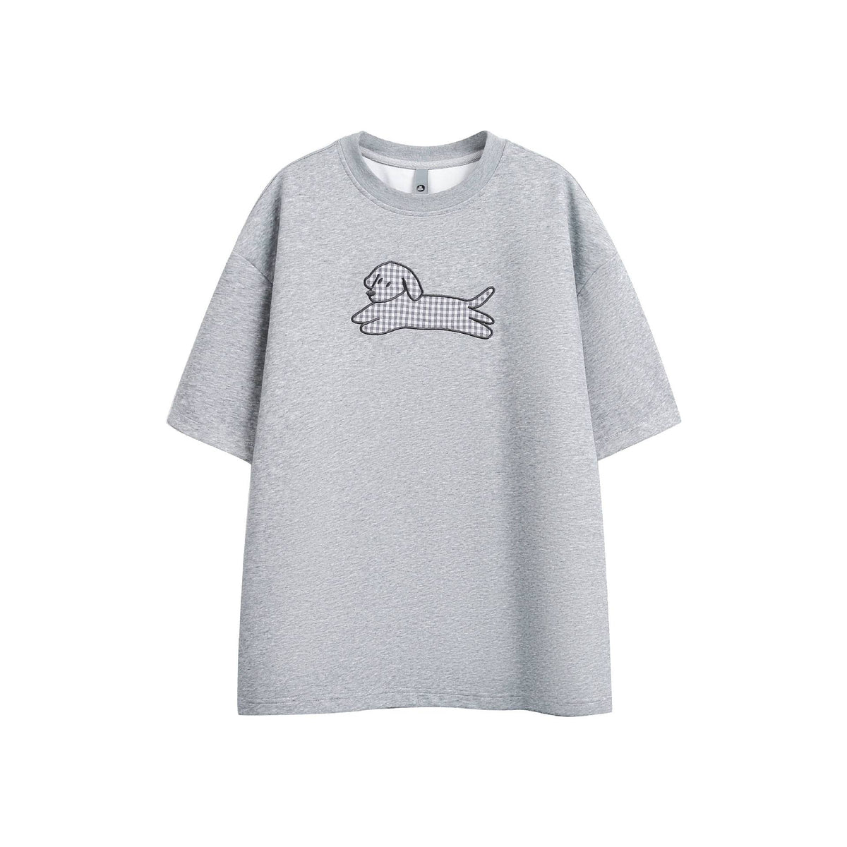 Dog Embroidered Casual Tee Unisex