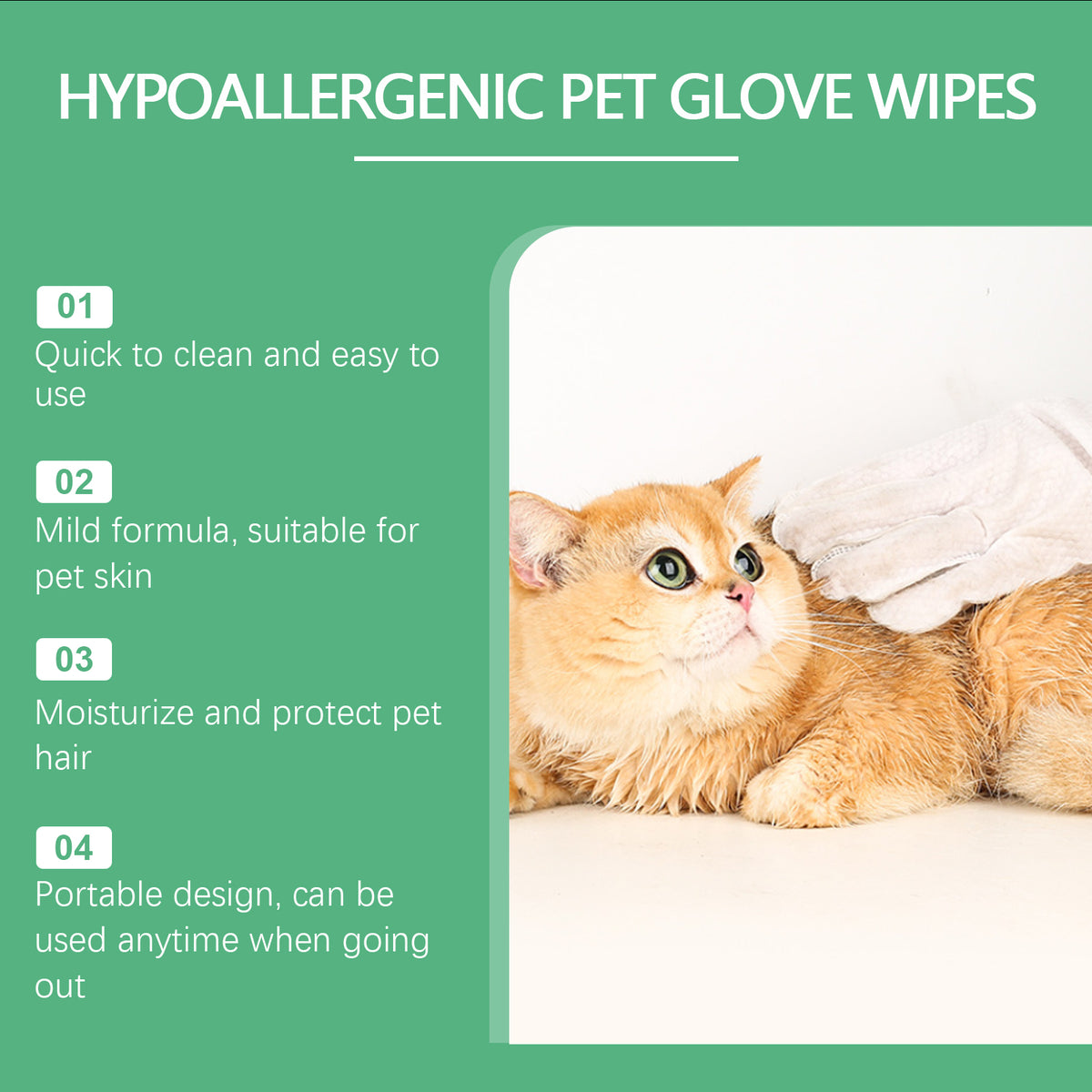 Waterless Paw Cleaning Gloves