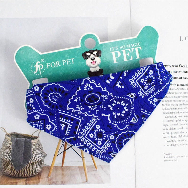 Paw Printed Bandana Collar