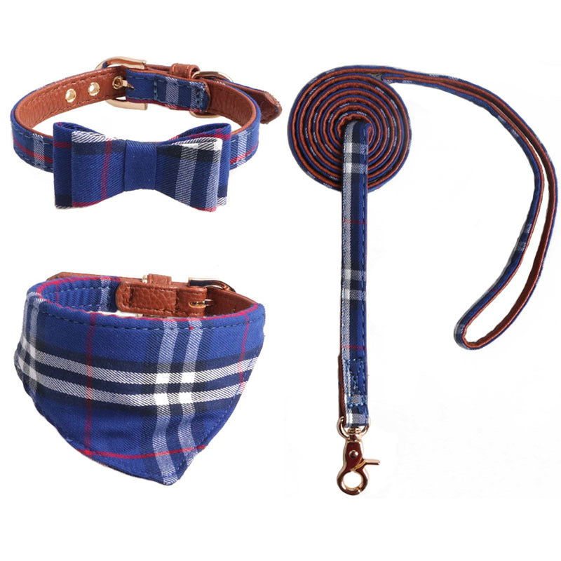 Chic Bow Bandana & Leash Set