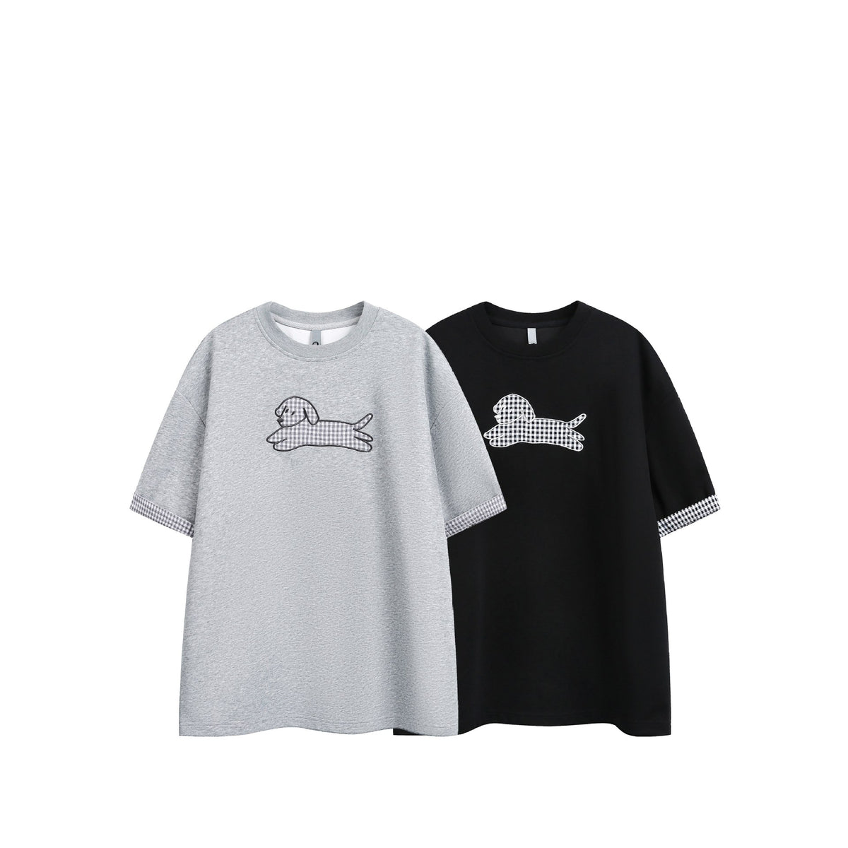 Dog Embroidered Casual Tee Unisex