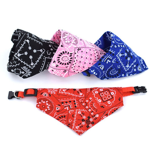 Paw Printed Bandana Collar