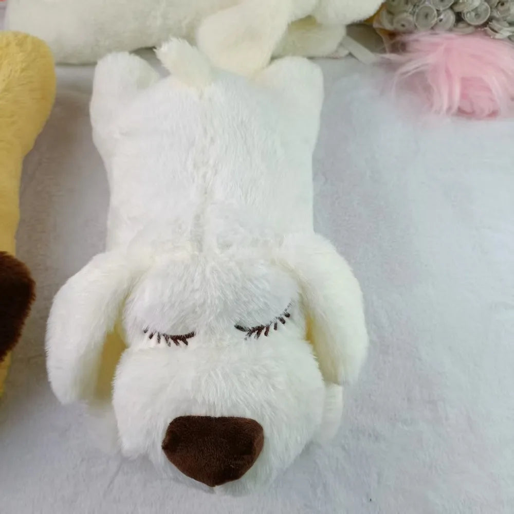 Soft Plush Pet Heartbeat Plush Doll Simulation Heartbeat Comfortable Dog Soothing Toys Interactive Sleep Aid